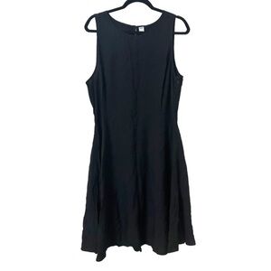 NWT Black Dress Sz XL Zipper Side Closure Shirred Sides